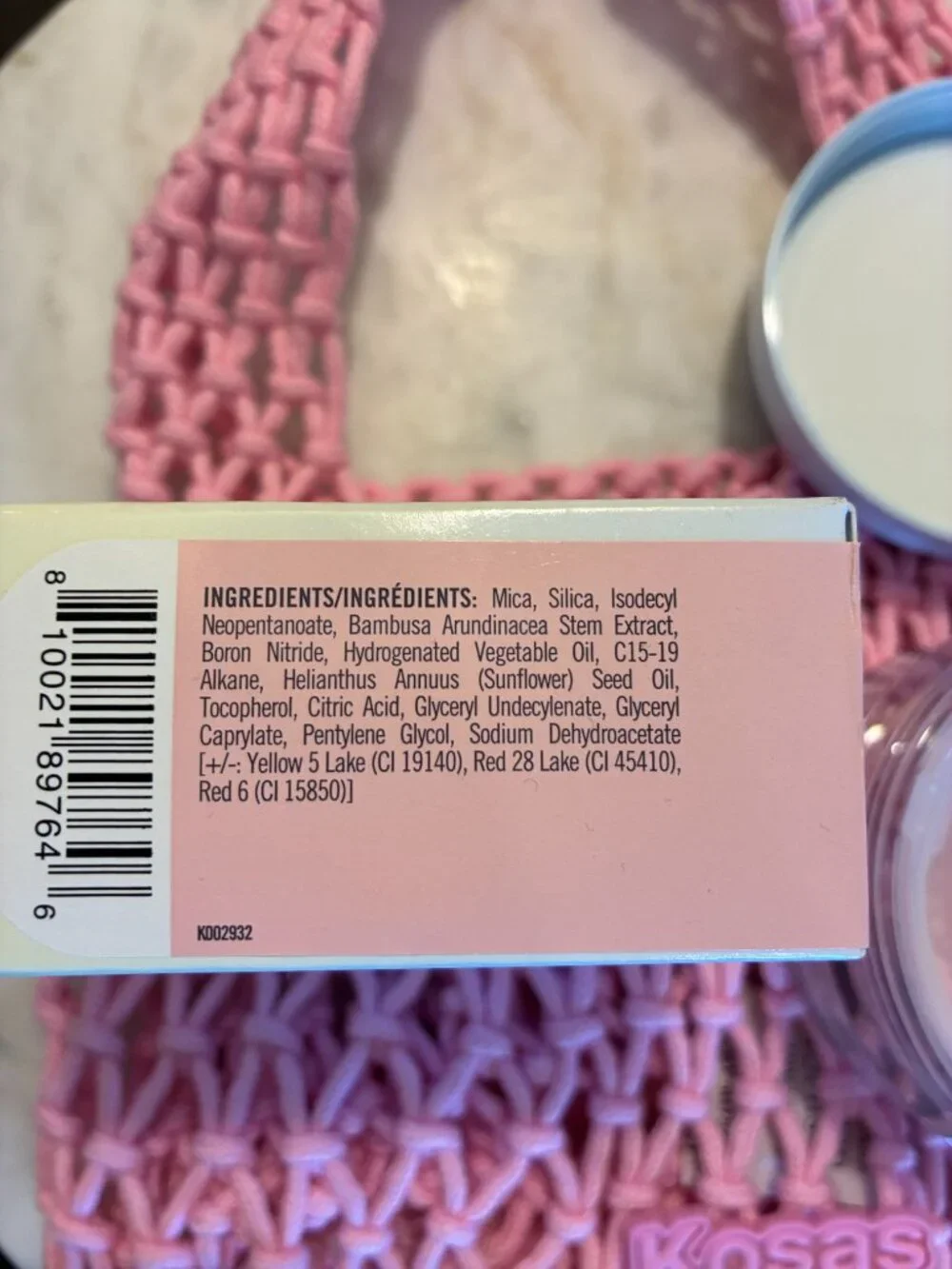 Kosas Cloud Set Translucent Candy Rose Ultra Transparent Powder w/ Bag NEW